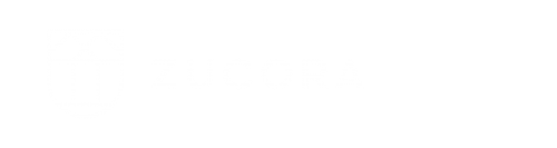 Zucorahome logo in white colour.